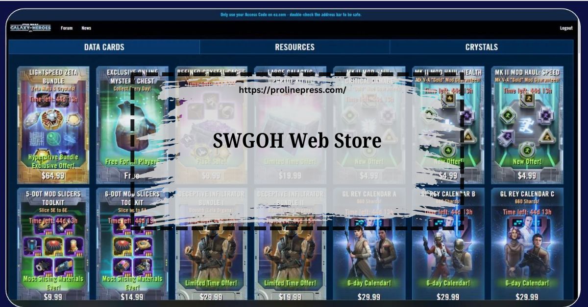 SWGOH Web Store